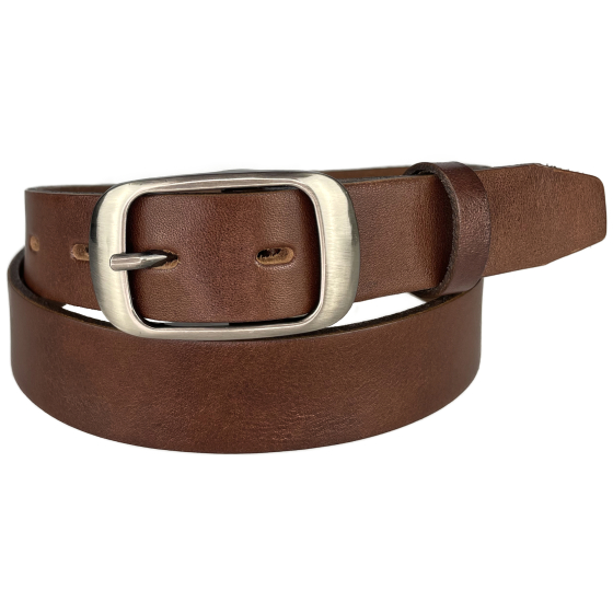 Dámský kožený opasek 30-190-506 hnědý