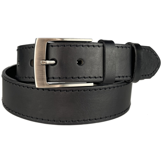 Pánský kožený opasek 34-1-60 černý