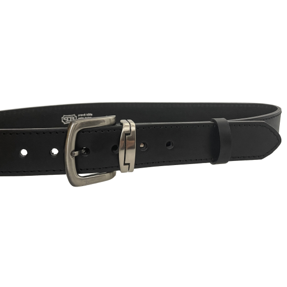 Pánský kožený opasek 09NKS-1B černý
