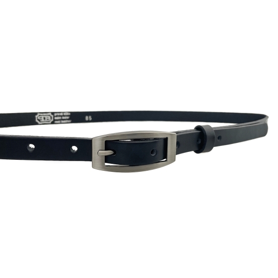 Dámský kožený opasek 15-2-63 černý