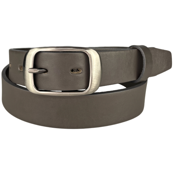 Dámský kožený opasek 30-190-50 šedý