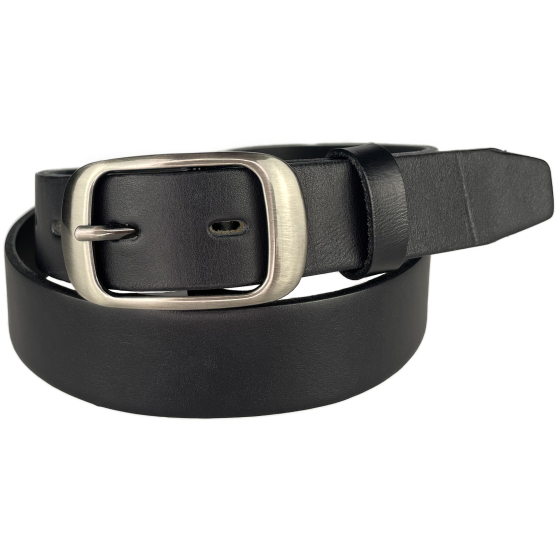 Dámský kožený opasek 30-190-63 černý