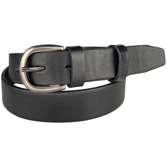 Dámský kožený opasek 30-191-63 černý