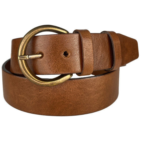 Dámský kožený opasek 12548 hnědý