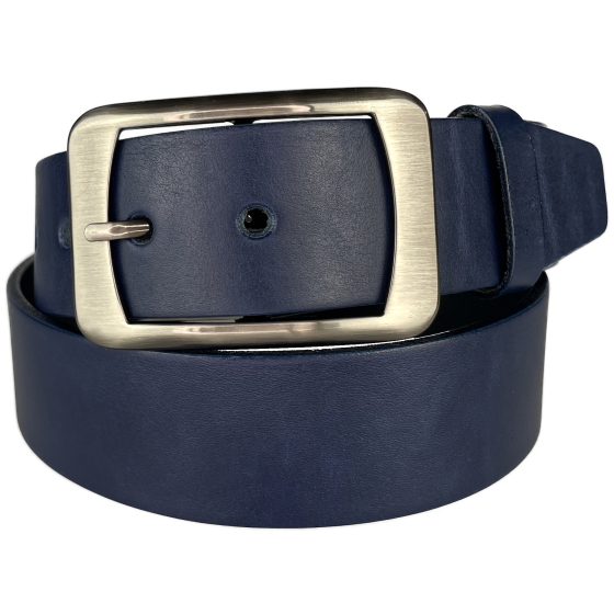 Dámský kožený opasek 16256 modrý