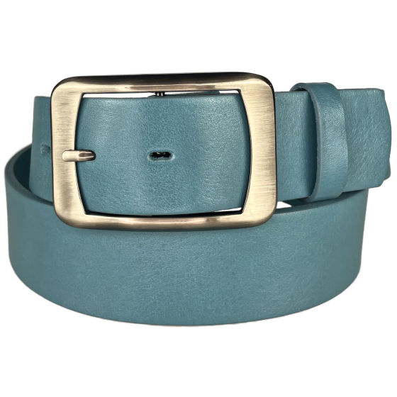 Dámský kožený opasek 16257 modrý