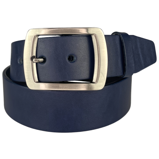 Dámský kožený opasek 16956 modrý