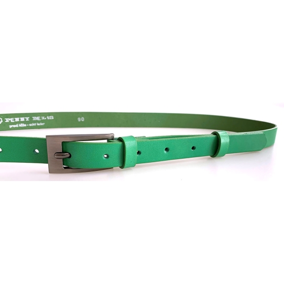 Dámský kožený opasek 20-184-30 zelený