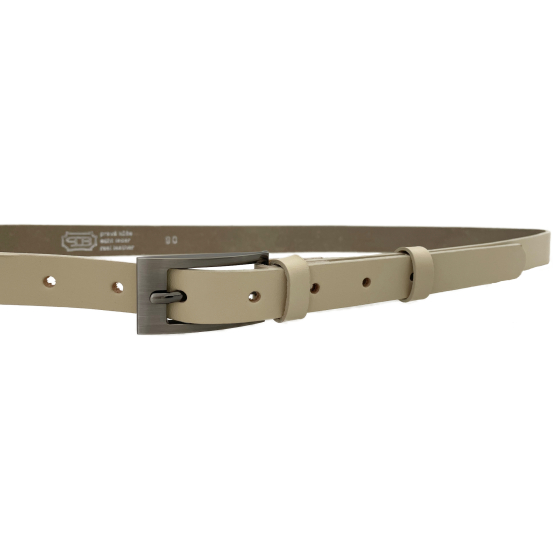 Dámský kožený opasek 20-184-44 krémový