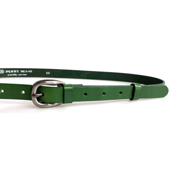 Dámský kožený opasek 20-187-31 zelený