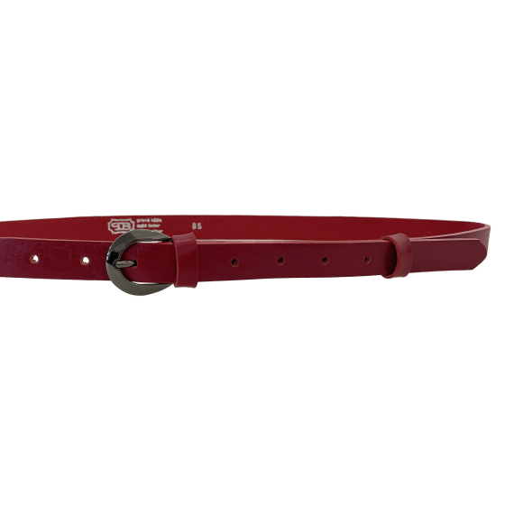 Dámský kožený opasek 20-206-93 červený