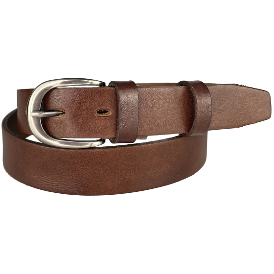 Dámský kožený opasek 30-193-506 hnědý