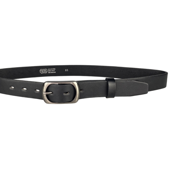 Dámský kožený opasek 30-196-63 černý