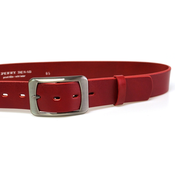 Dámský kožený opasek 16293 červený