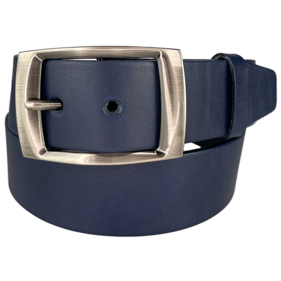 Dámský kožený opasek 4456 modrý