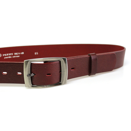 Dámský kožený opasek 4495 bordó