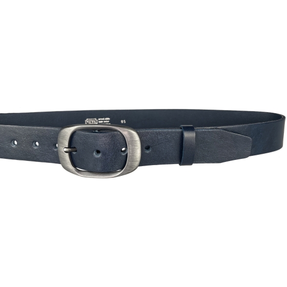 Dámský kožený opasek 7259 modrý