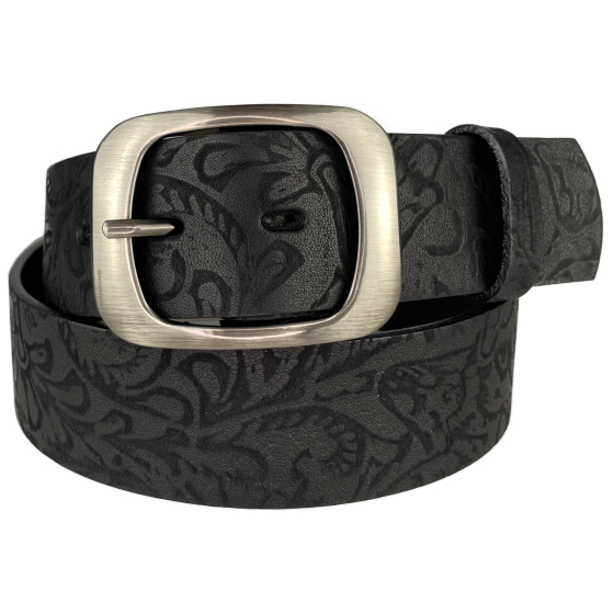 Dámský kožený opasek 99V260 černý