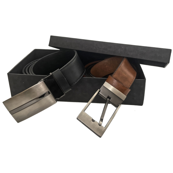 Double set kožených opasků 35-020-19-48 a 35-020-8PS-60