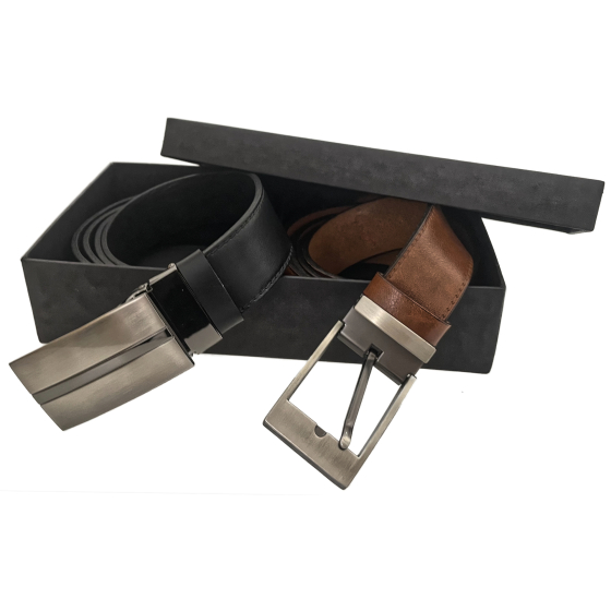 Double set kožených opasků 35-020-19-48 a 35-020-8PS-60