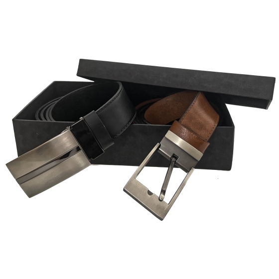 Double set kožených opasků 35-020-19-48 a 35-020-8PS-60