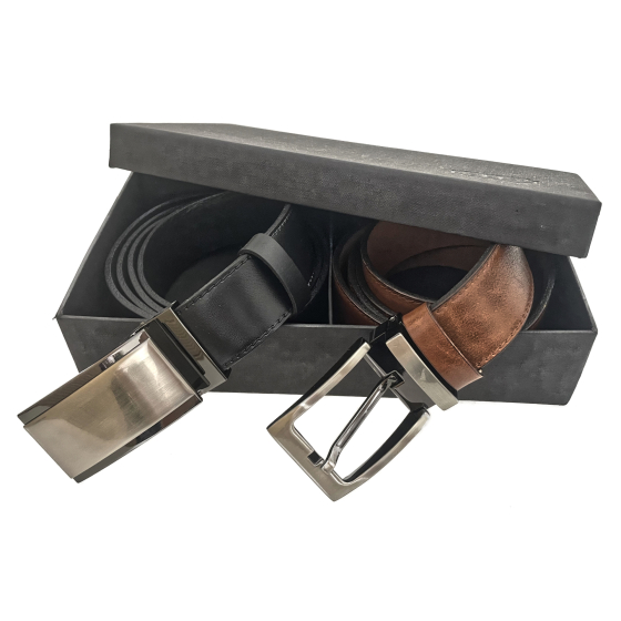 Double set kožených opasků 35-020-22-48 a 35-020-4PS-60