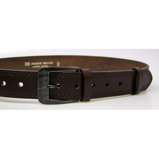 Pánský kožený opasek 2-2-40 tmavě hnědý