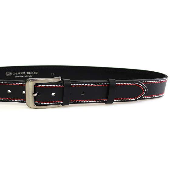 Pánský kožený opasek 02NKS-2-B-CV černý