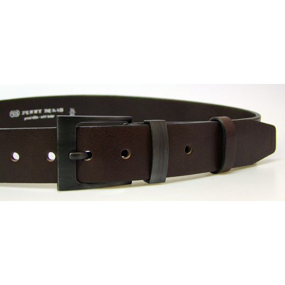 Pánský kožený opasek 8-40 tmavě hnědý