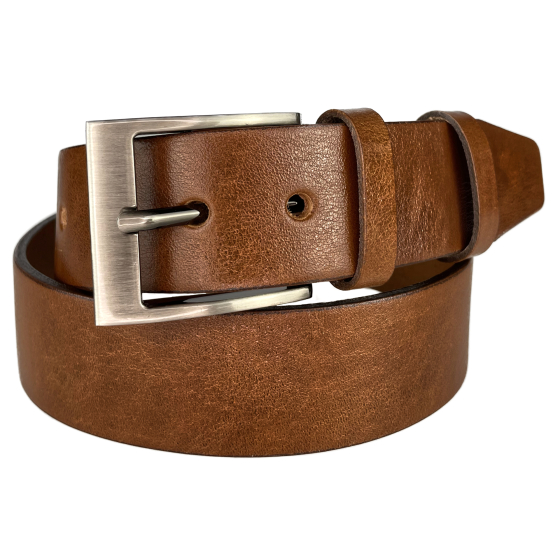 Pánský kožený opasek 22-48 hnědý
