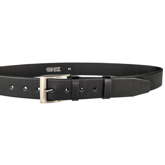 Pánský kožený opasek 22-60 černý
