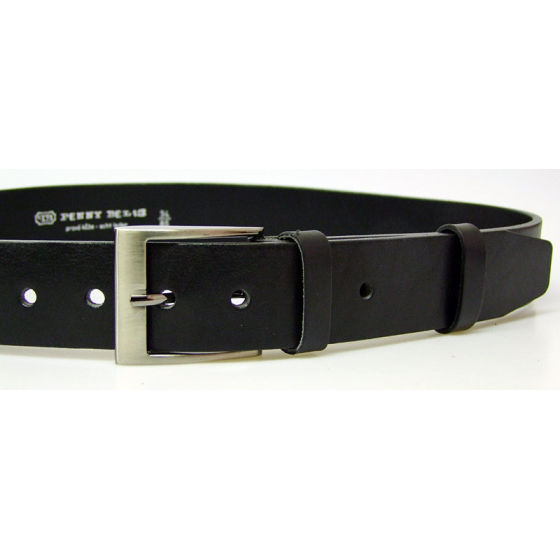 Nadměrný pánský kožený opasek 22-60 černý