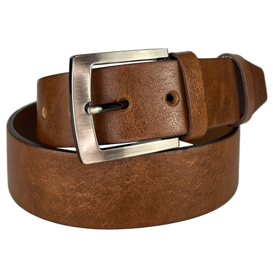Pánský kožený opasek 25-48 hnědý