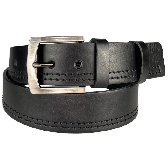 Pánský kožený opasek 25-9-60 černý