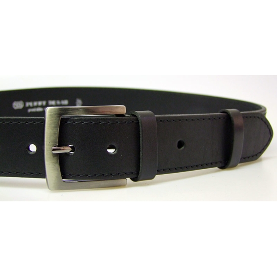 Pánský kožený opasek 25-1-60 černý