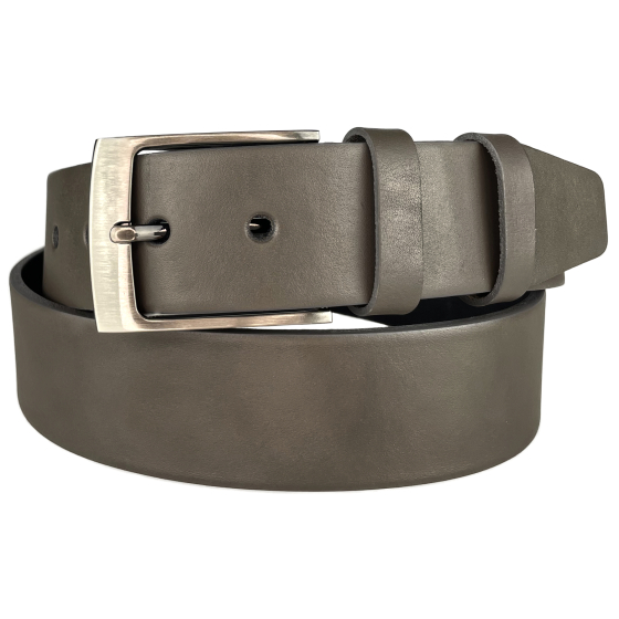 Pánský kožený opasek 34-50 šedý