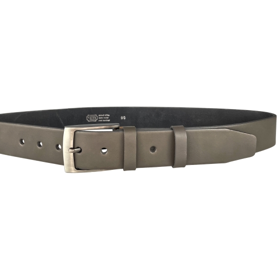 Pánský kožený opasek 34-50 šedý