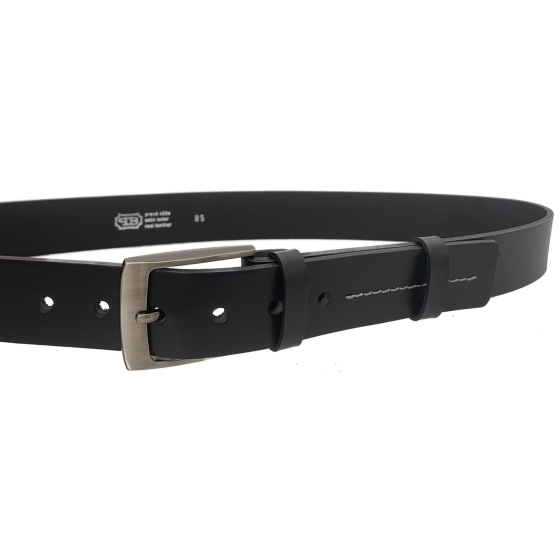 Pánský kožený opasek 34-8-60 černý