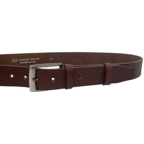 Pánský kožený opasek 34-R43 hnědý