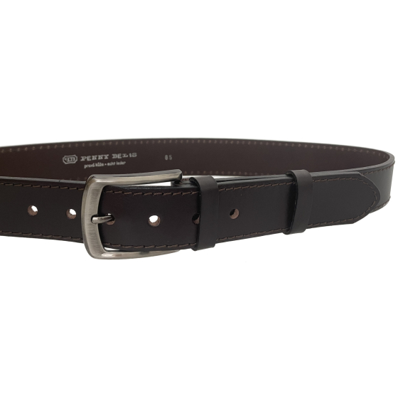 Pánský kožený opasek 38-1-40 hnědý