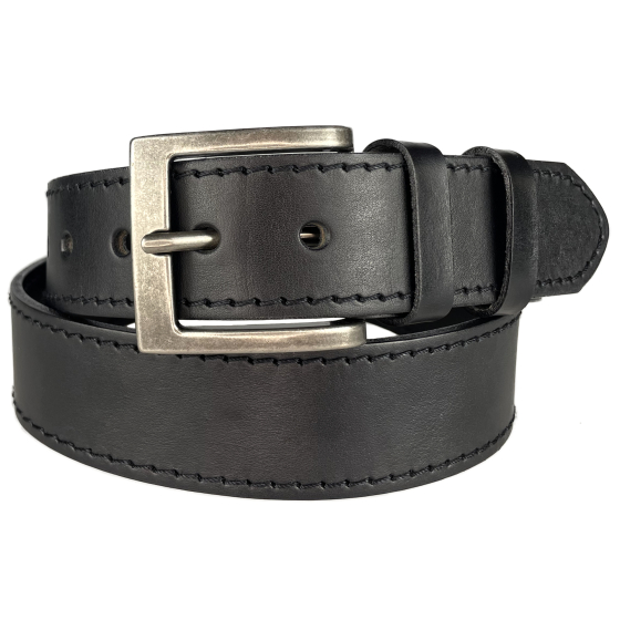 Pánský kožený opasek 501-1-60 černý