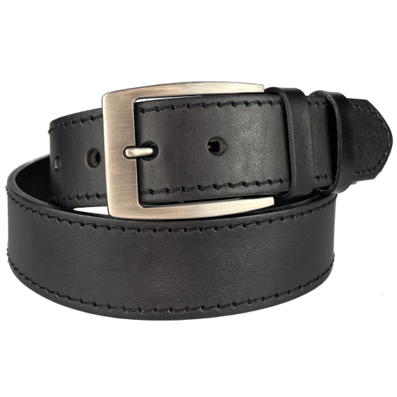 Pánský kožený opasek 504-1-60 černý