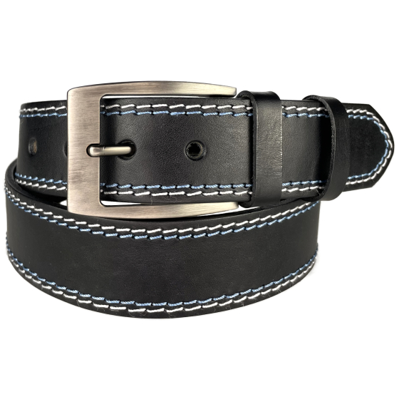 Pánský kožený opasek 504-2-B-M-60 černý