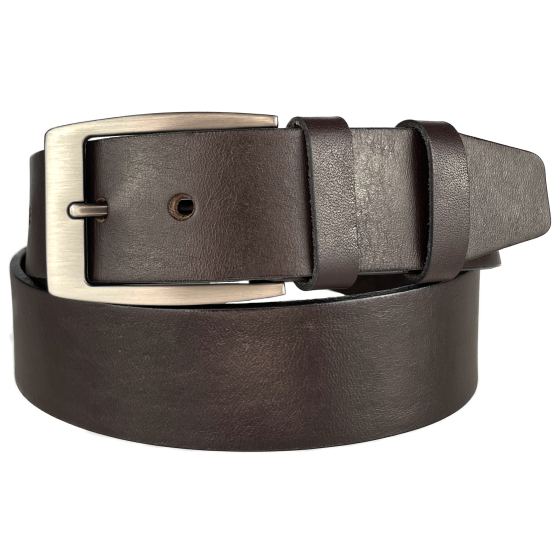 Pánský kožený opasek 504-40 tmavě hnědý