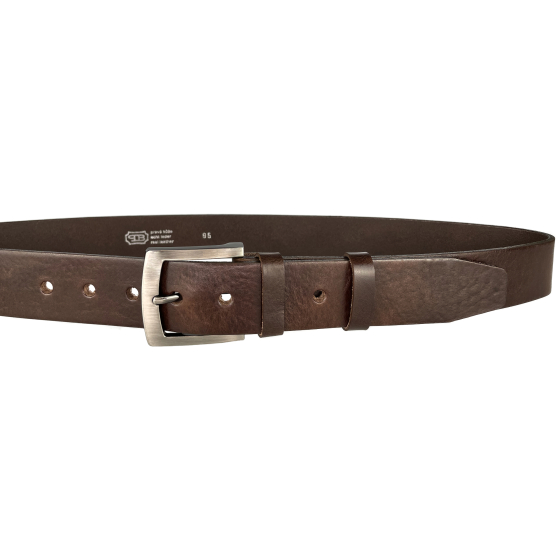 Pánský kožený opasek EXKLUZIV 25-V1-40 hnědý