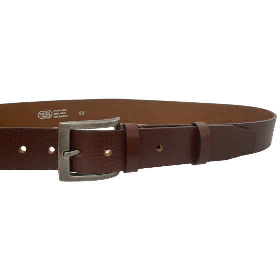Pánský kožený opasek EXKLUZIV 501-V1-48 hnědý