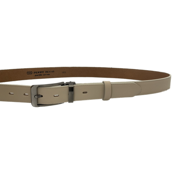 Pánský kožený společenský opasek 30-020-7-44 béžový