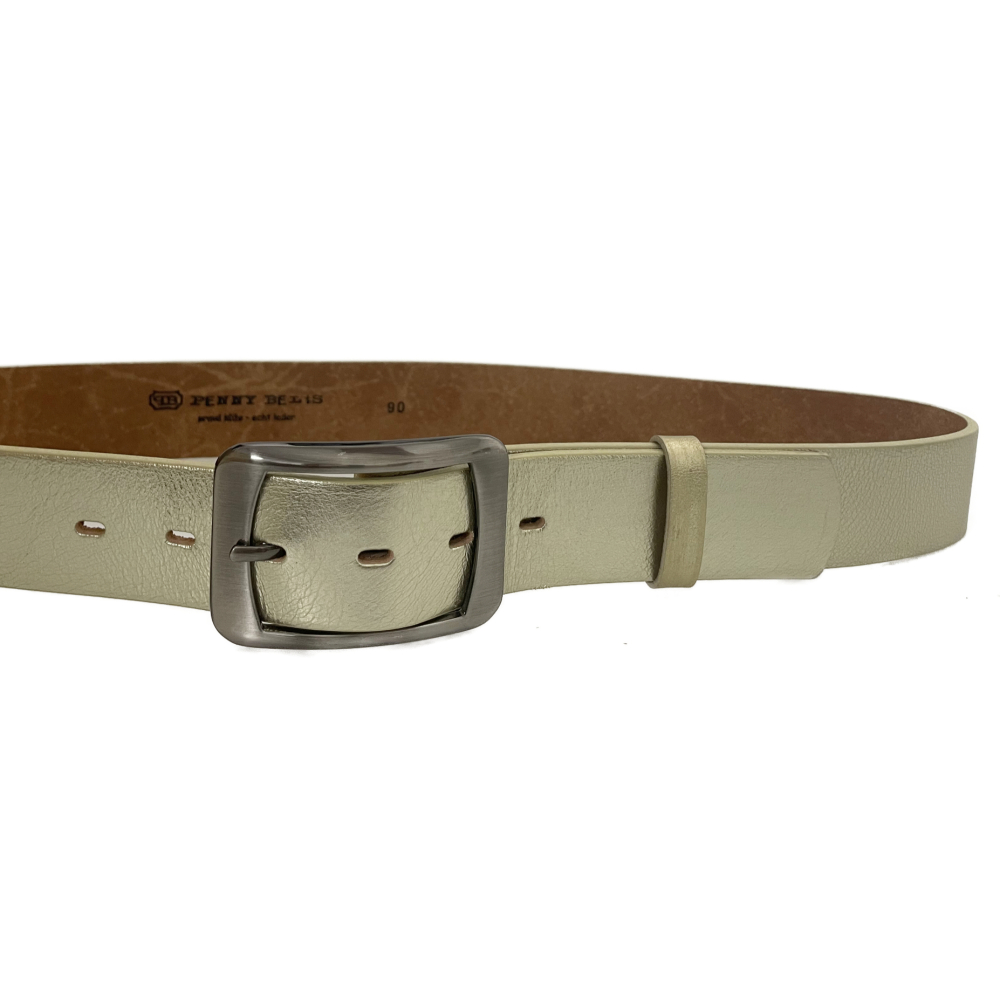 Dámský kožený opasek 162173 zlatý