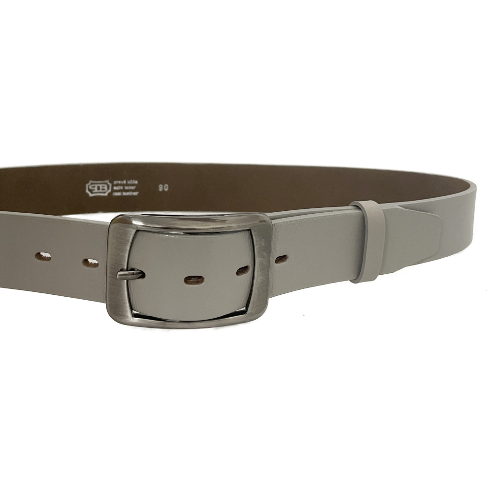 Dámský kožený opasek 16251 šedý