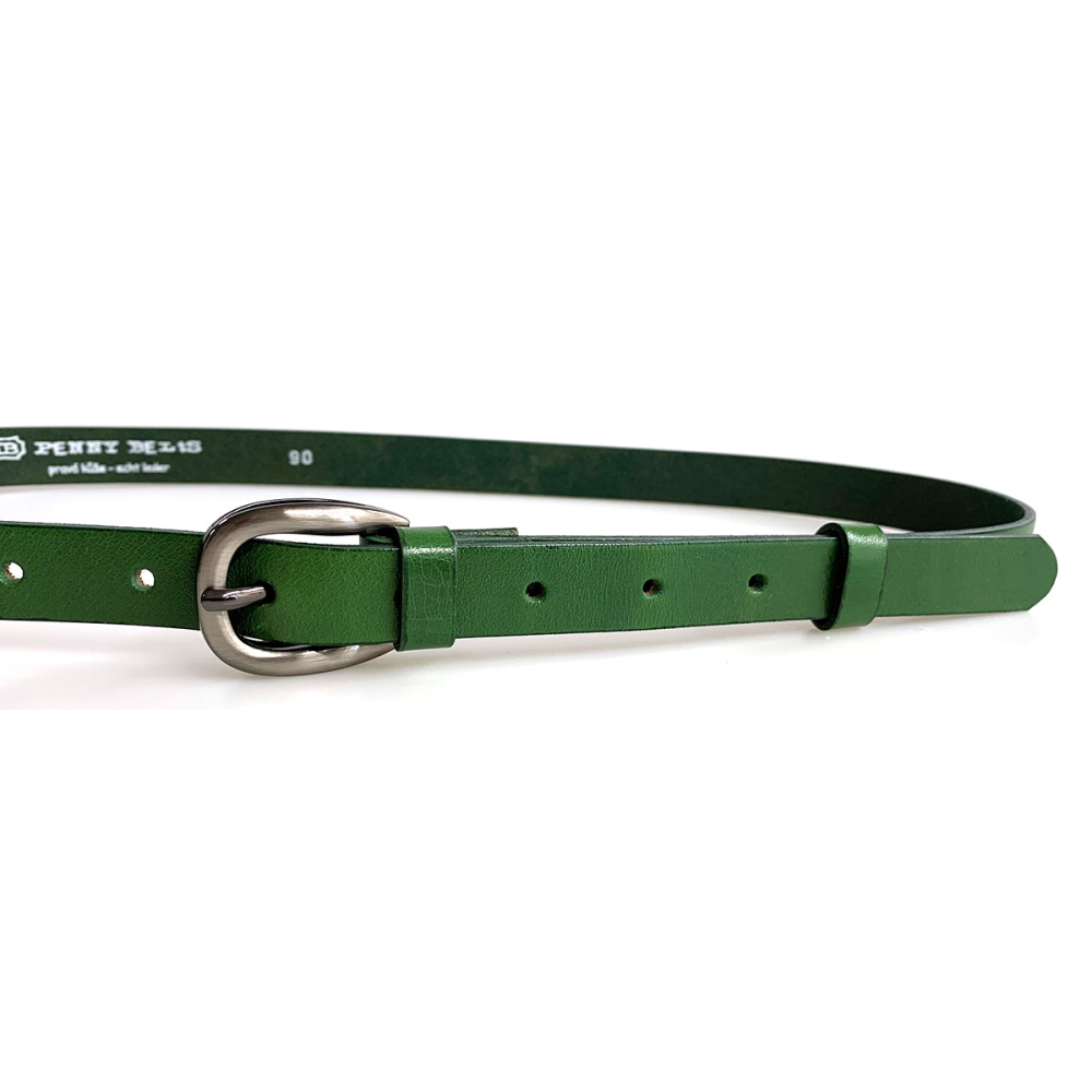 Dámský kožený opasek 20-187-31 zelený